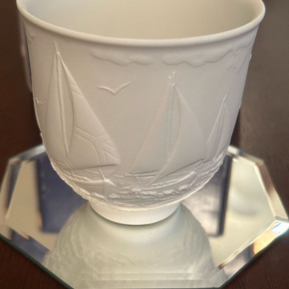 LLADRO Collectors Society - Sailing the Seas Cup Candle Holder Made in Spain. - Picture 4 of 13